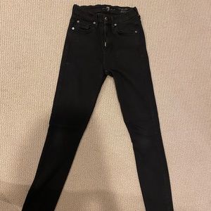 7 for All Mankind slim illusion black high waist